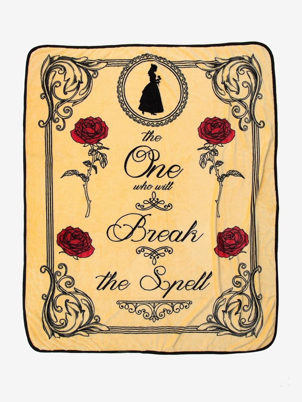 disney beauty and the beast blanket hot topic exclusive